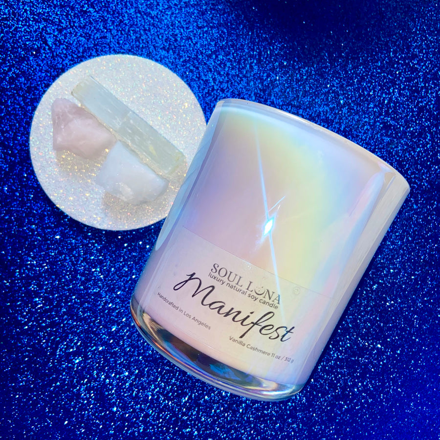 MANIFEST Love Crystal Candle