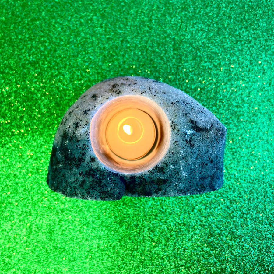 Agate Crystal Candle Holder
